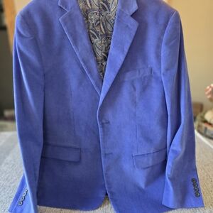 Allen Flusser Bluish Purple Colored Men's Sport Coat/Blazer